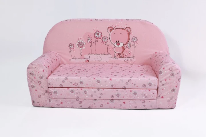 malá dětská rozkládací pohovka 04 teddy bear