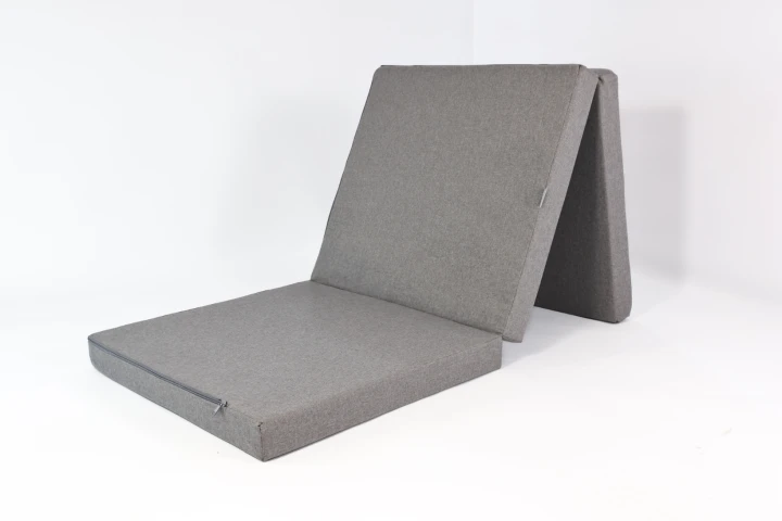 rozložená matrace 195x60x9 cm šedá