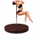 detail suchého zipu u matrace na pole dance