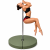 matrace na pole dance se suchými zipy