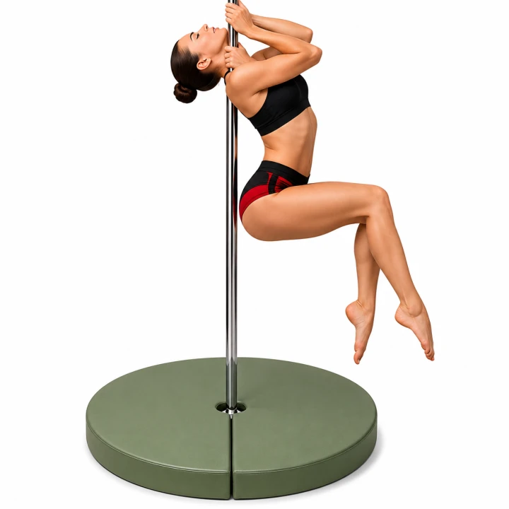 matrace na pole dance se suchými zipy