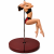 detail suchého zipu matrace na pole dance
