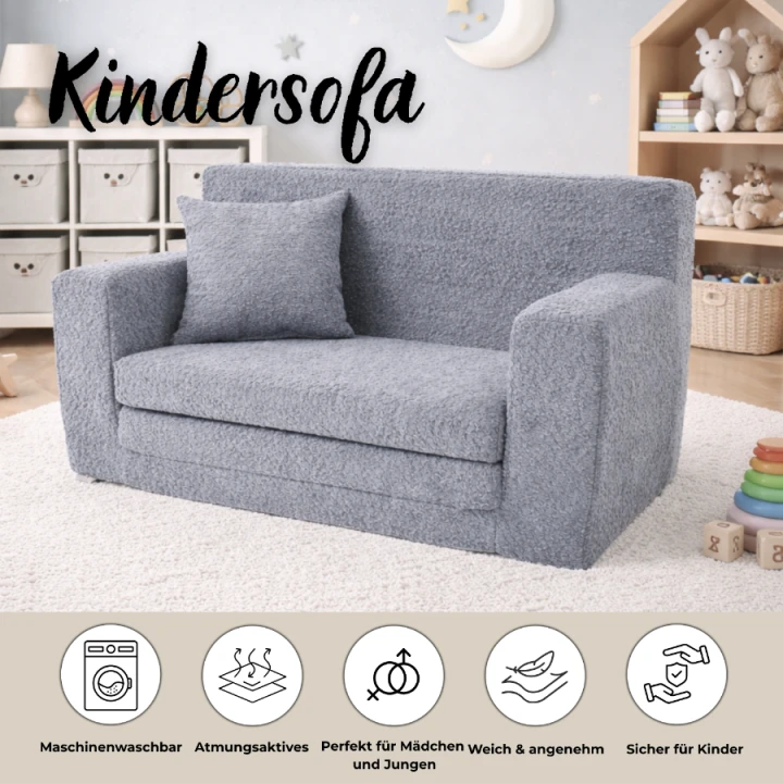Detailní pohled na šedé boucle