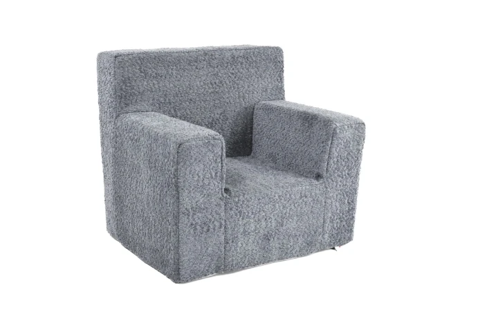 dětské křesílko boucle beránek světle šedé