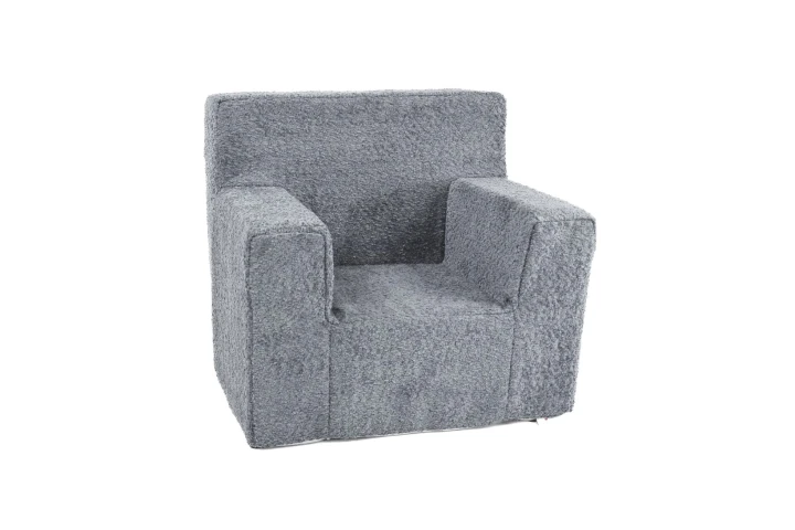 pohled na strukturu látky boucle beránek