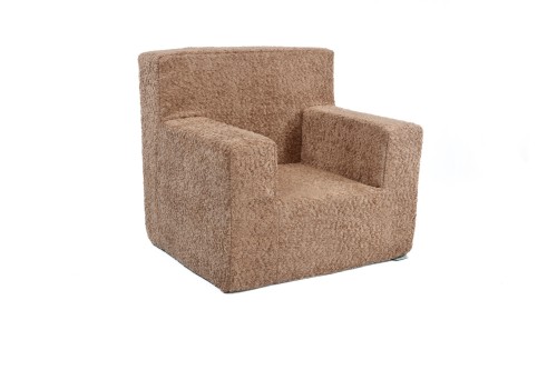 dětské křesílko boucle beránek pudrově hnědé