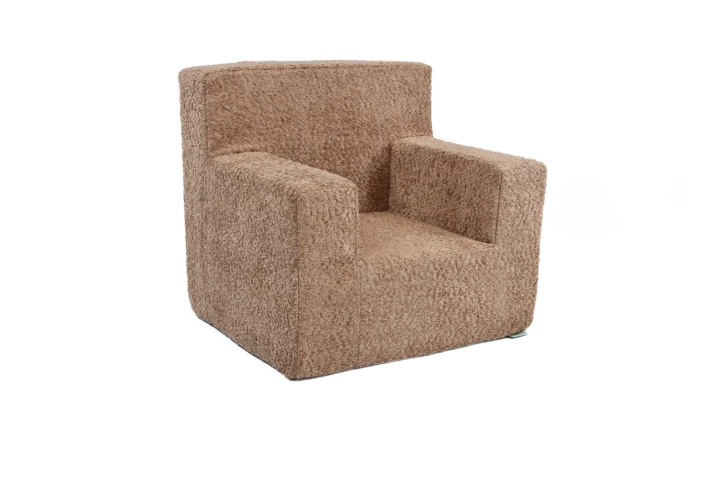 dětské křesílko boucle beránek pudrově hnědé