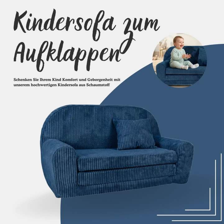 Designová dětská mini pohovka kulatá