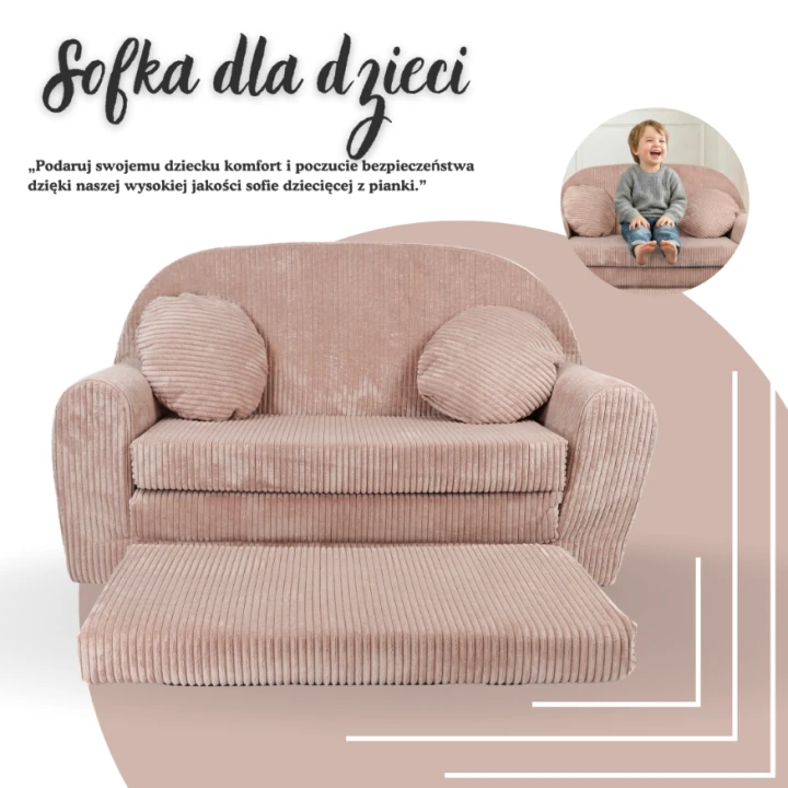 rozložená pohovka pro děti na spaní