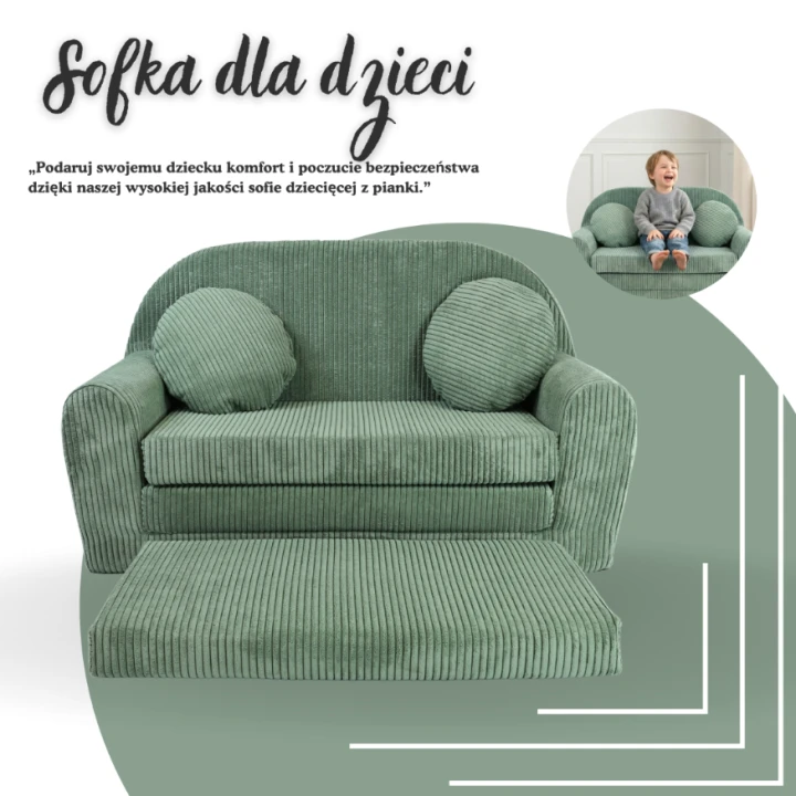 Pohovka pro děti s certifikátem OEKO-TEX