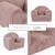 kulaté křesílko pro děti růžové