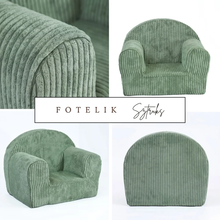 stylové dětské manšestrové křesílko