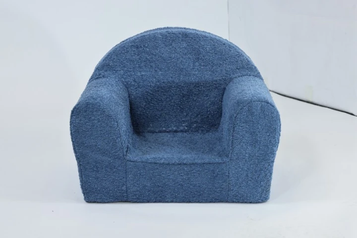 dětský fotel mini boucle modrý