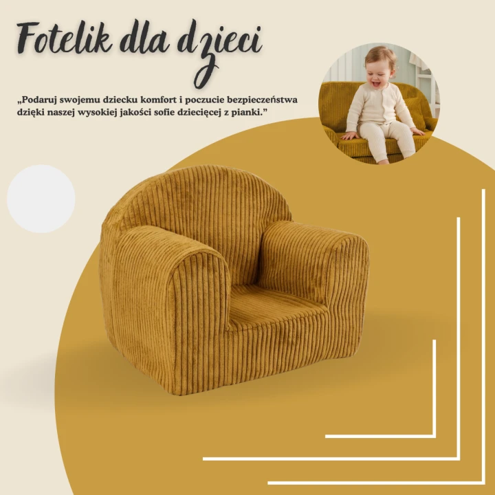 medové křesílko MINI v dětském pokoji