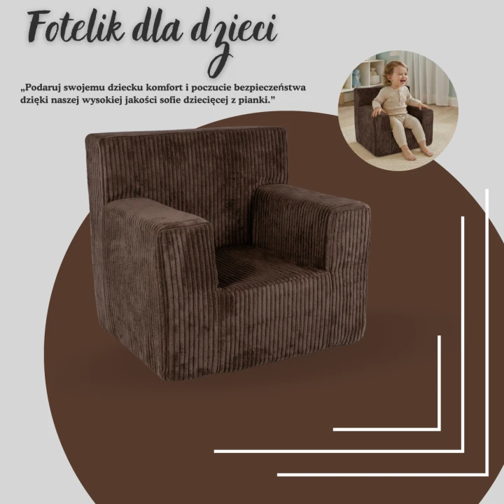 dětské křesílko Rosalia čokoládové