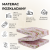 detailní pohled na skládací matraci s květinovým vzorem