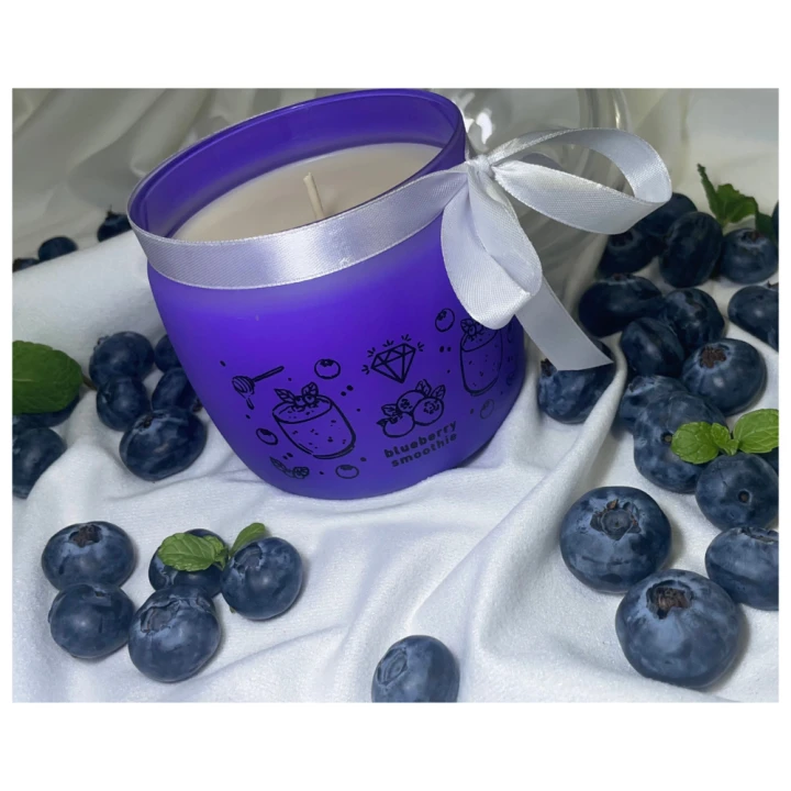 Svíčka s překvapením Blueberry Smoothie a stříbrný šperk
