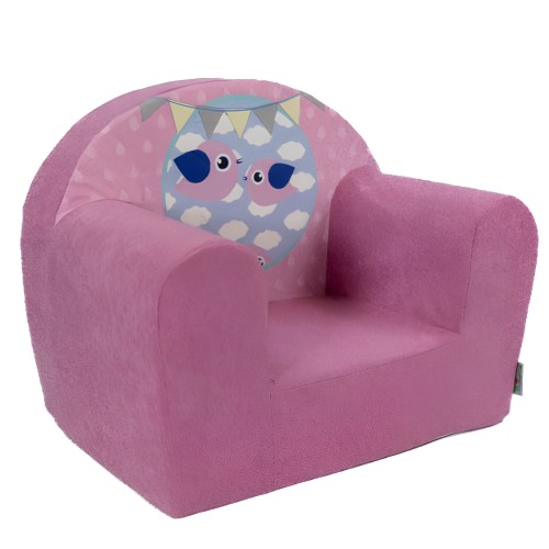 dětské křesílko bird pink
