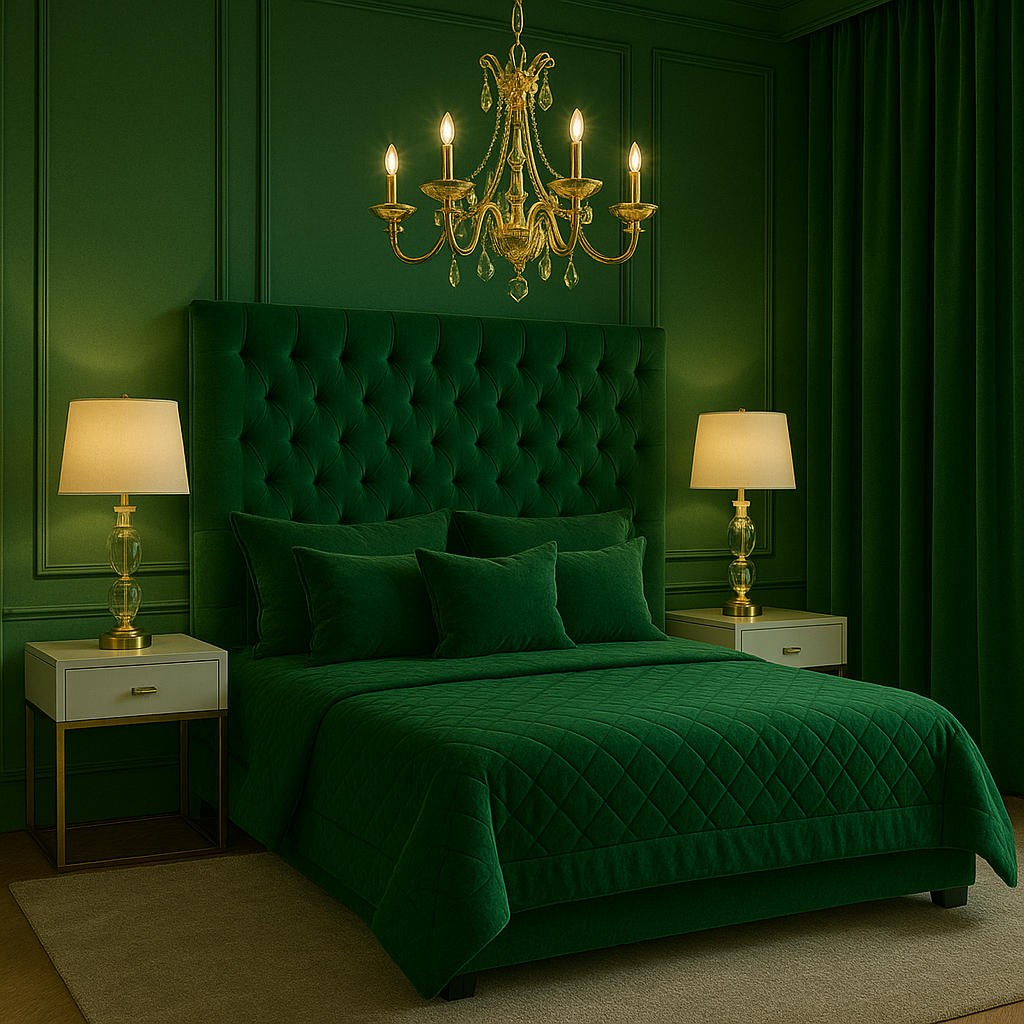 luxusní ložnice glamour